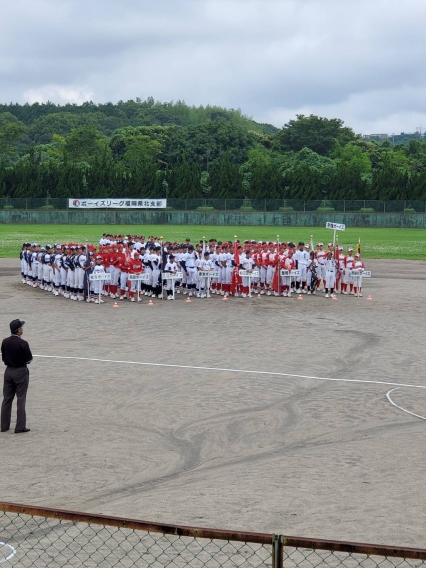 第6回日本少年野球福岡県北支部ジュニア大会開催中